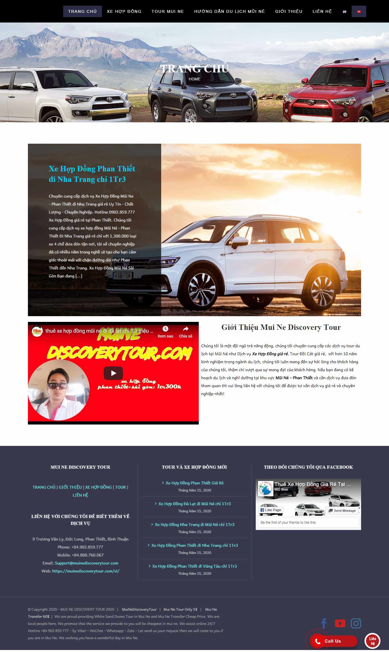 Thiết kế Web khánh hòa muinediscoverytour.com