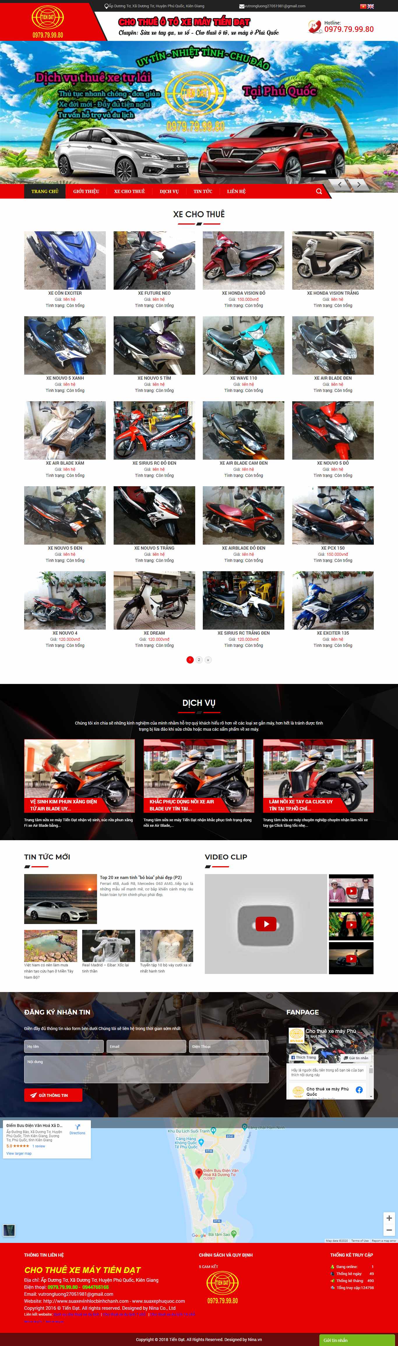 Thiết kế Web kiên giang chothuexephuquoc.com.vn