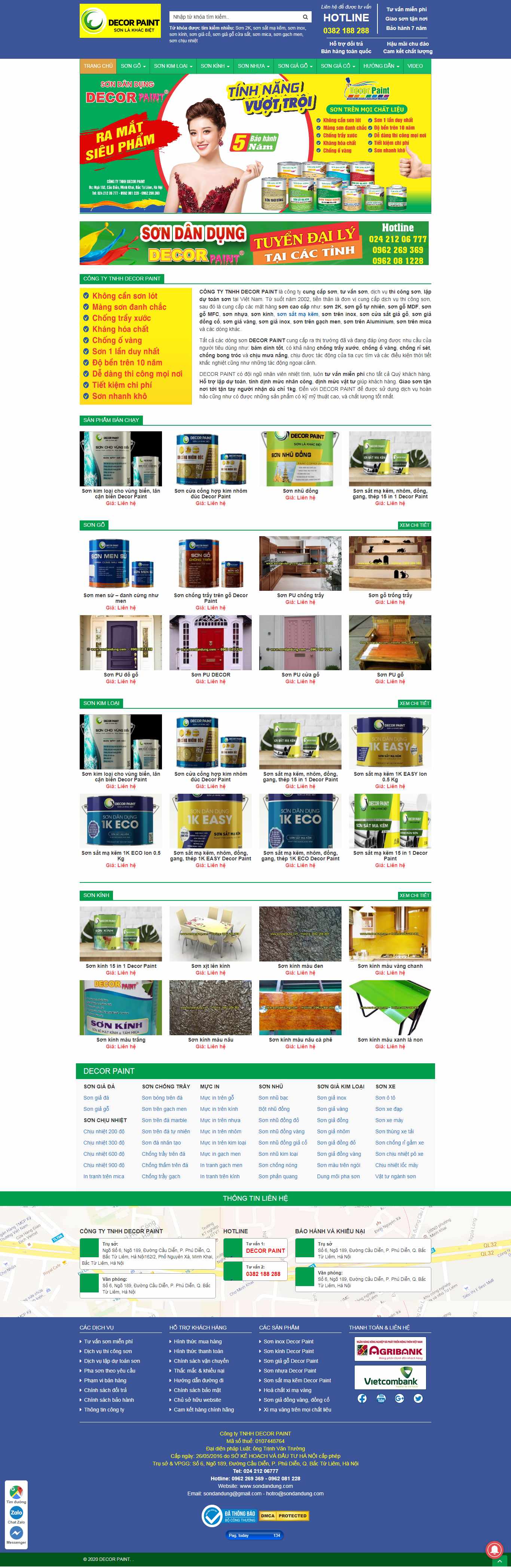 Thiết kế Web lai châu sondandung.com