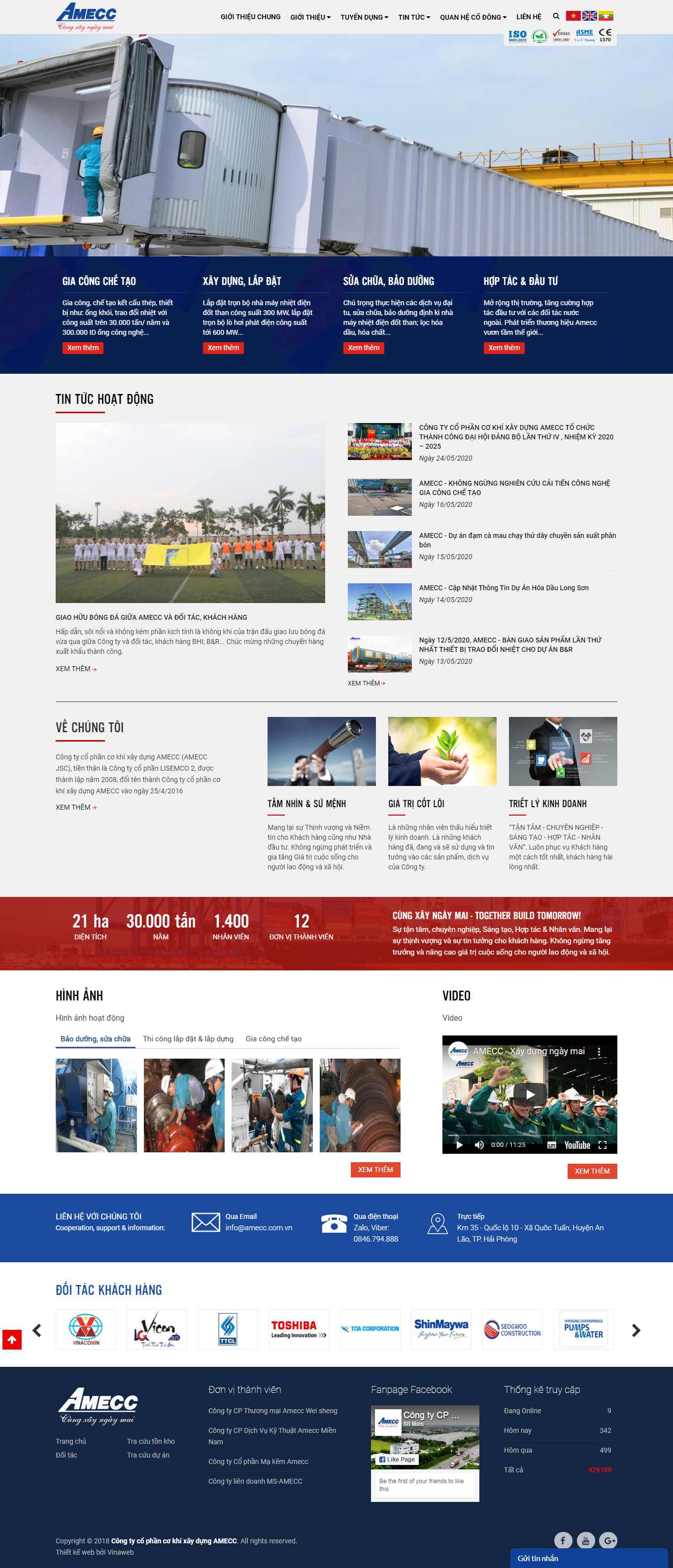 Thiết kế Web lạng sơn amecc.com.vn