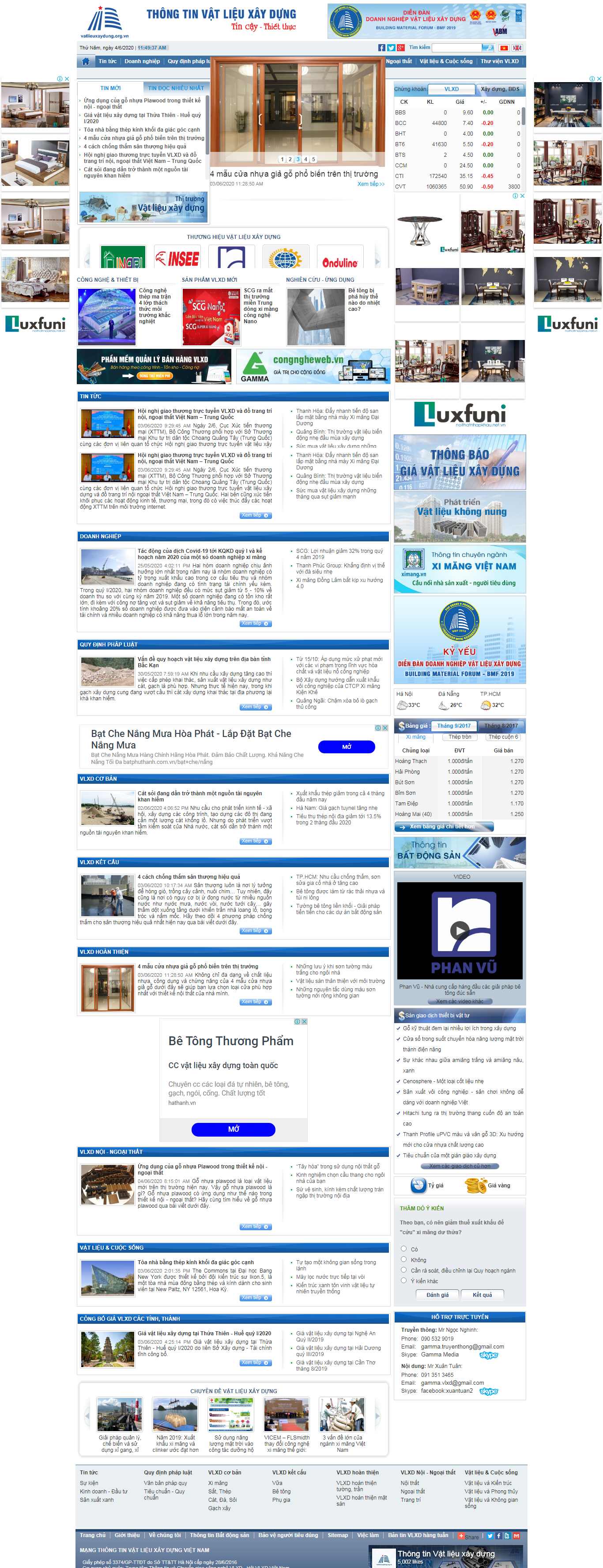 Thiết kế Web nghệ an vatlieuxaydung.org.vn