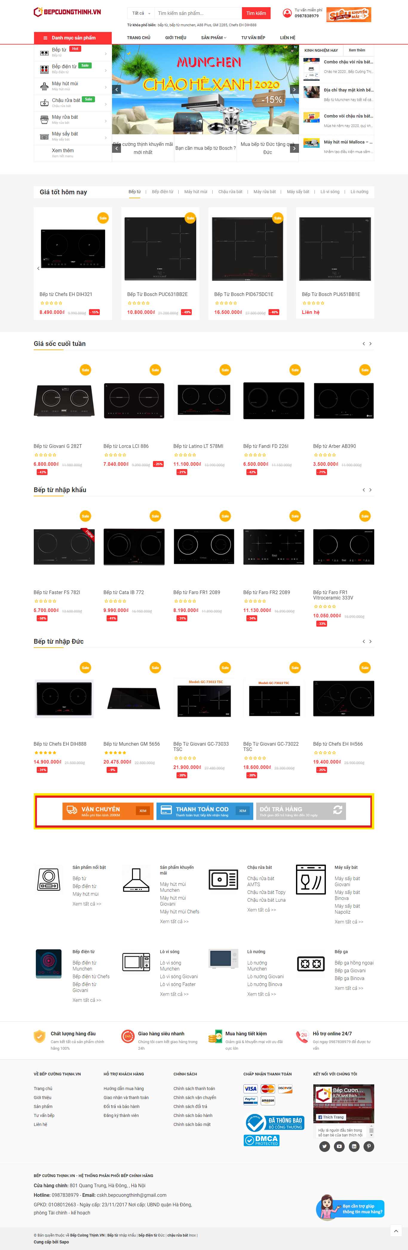 Thiết kế Web quảng bình bepcuongthinh.vn