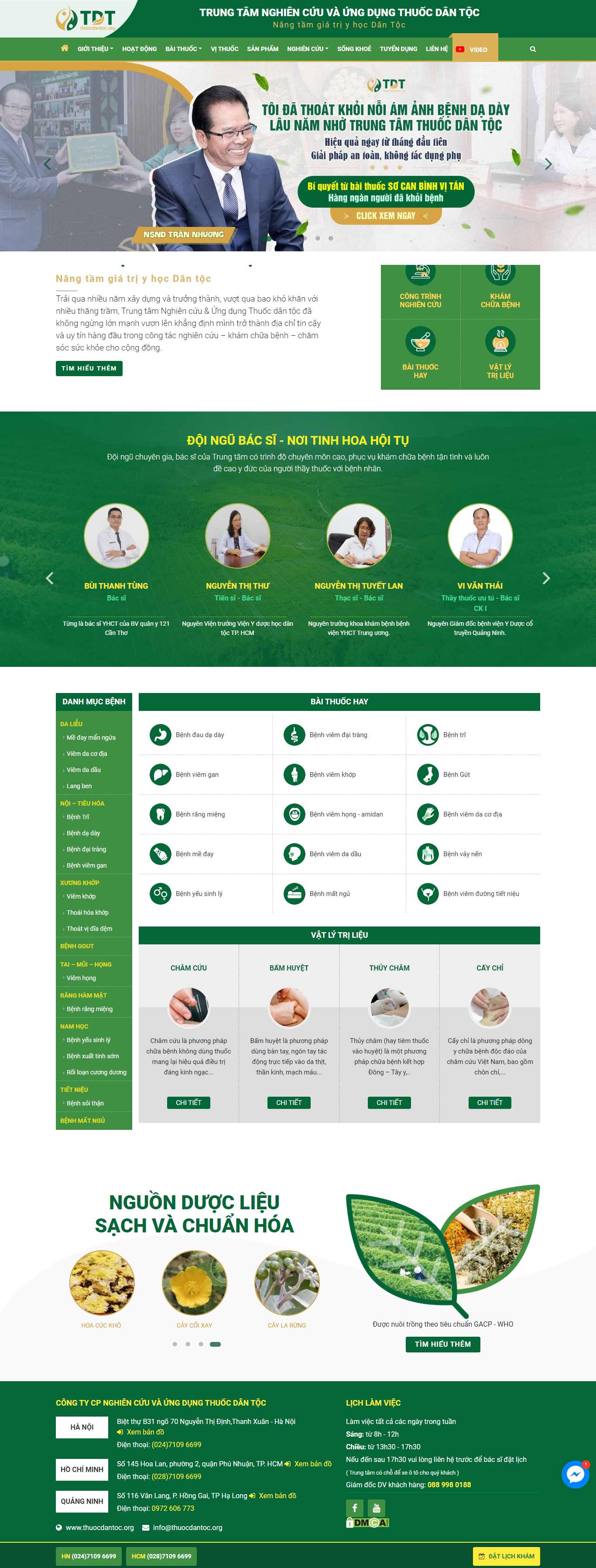 Thiết kế Web sơn la thuocdantoc.org