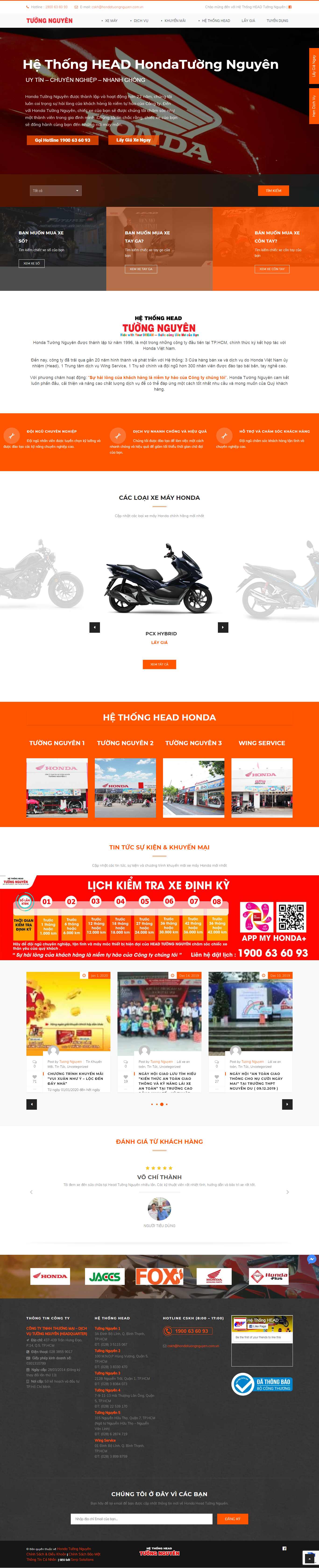 Thiết kế Web đại lý - nhà phân phối hondatuongnguyen.com.vn