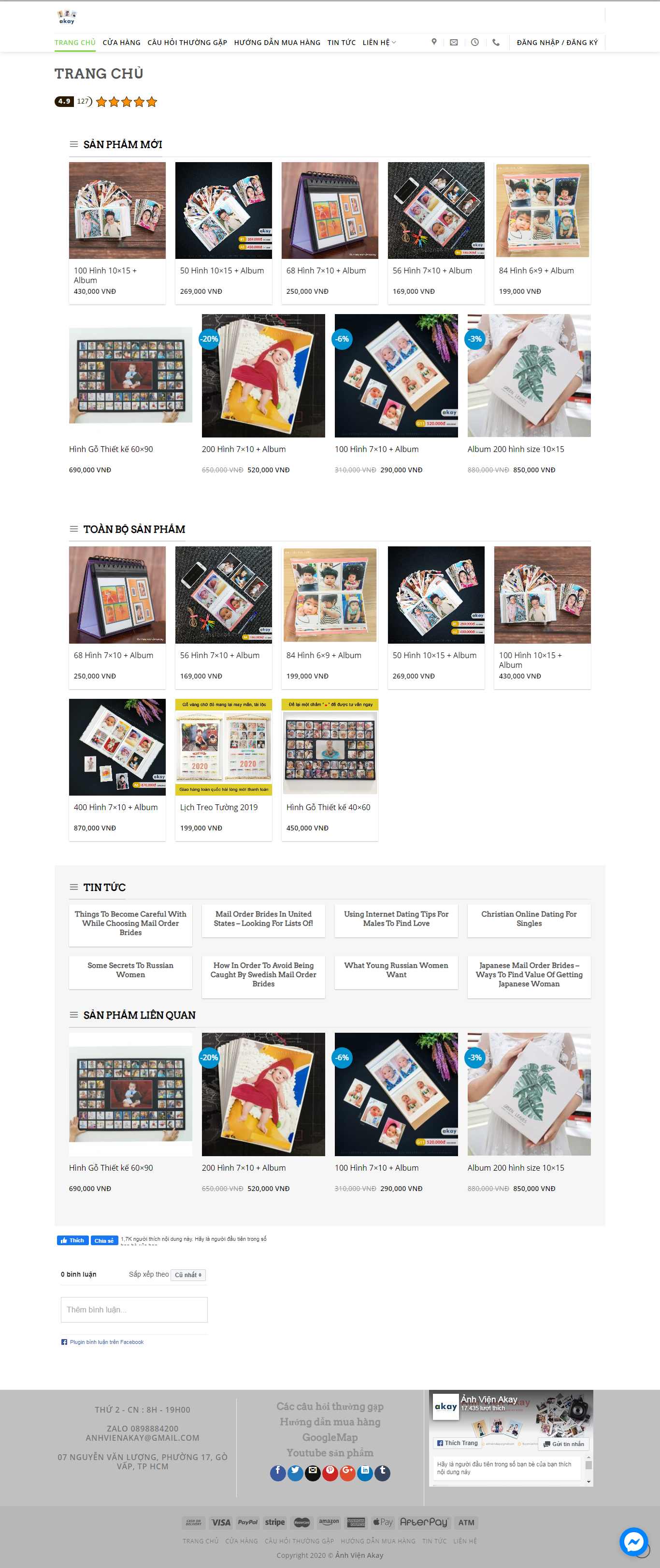 Thiết kế Web ảnh viện anhvienakay.vn