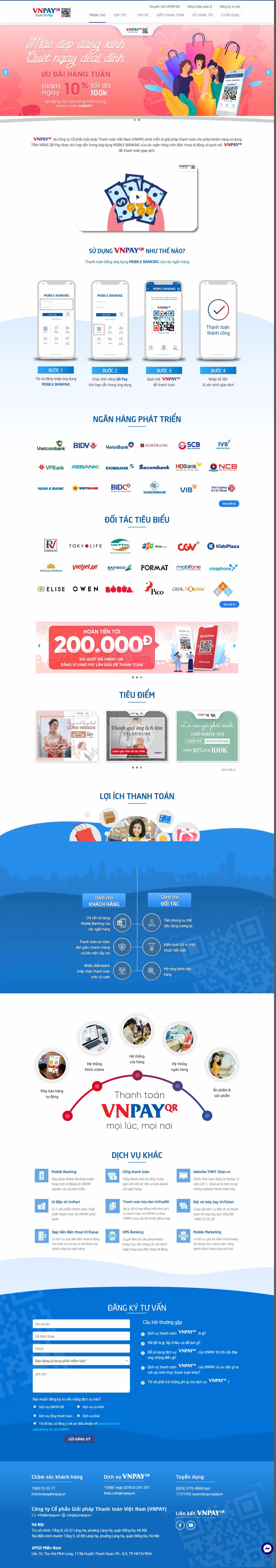 Thiết kế Web app ứng dụng vnpay.vn