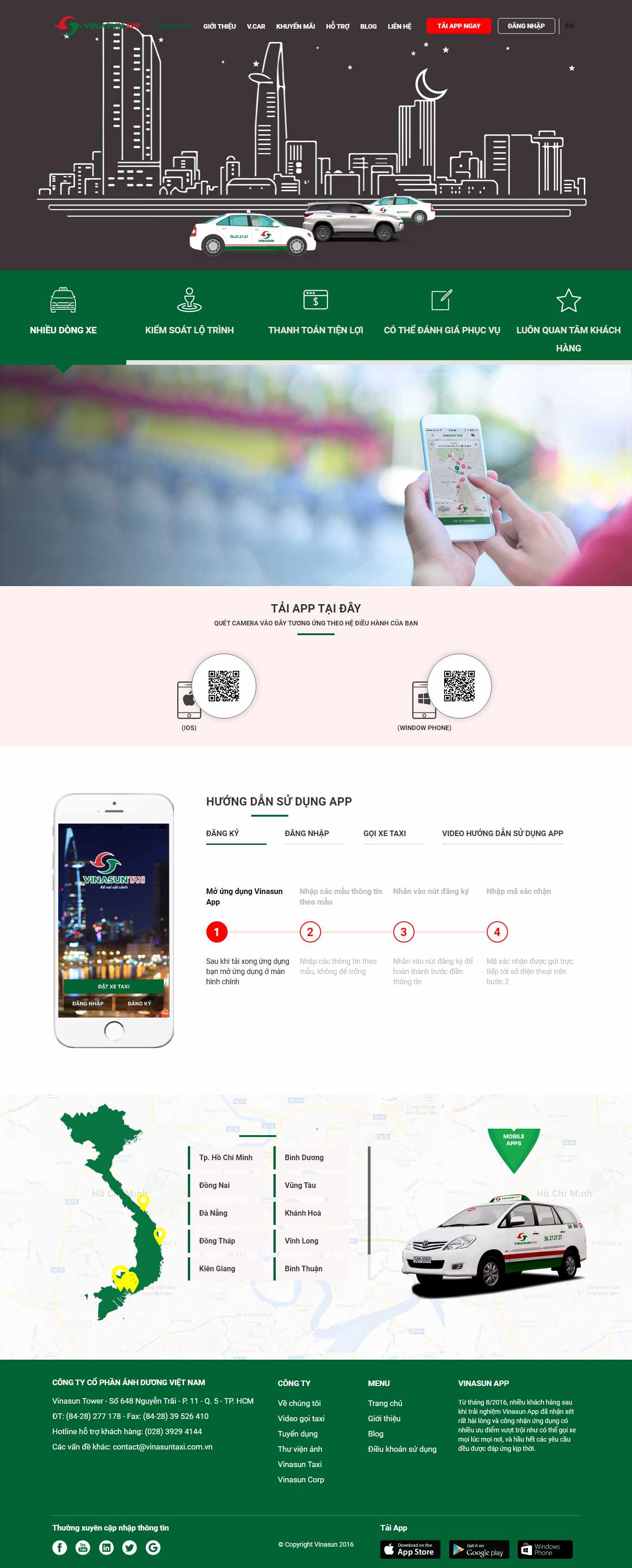 Thiết kế Web app ứng dụng vinasunapp.vn