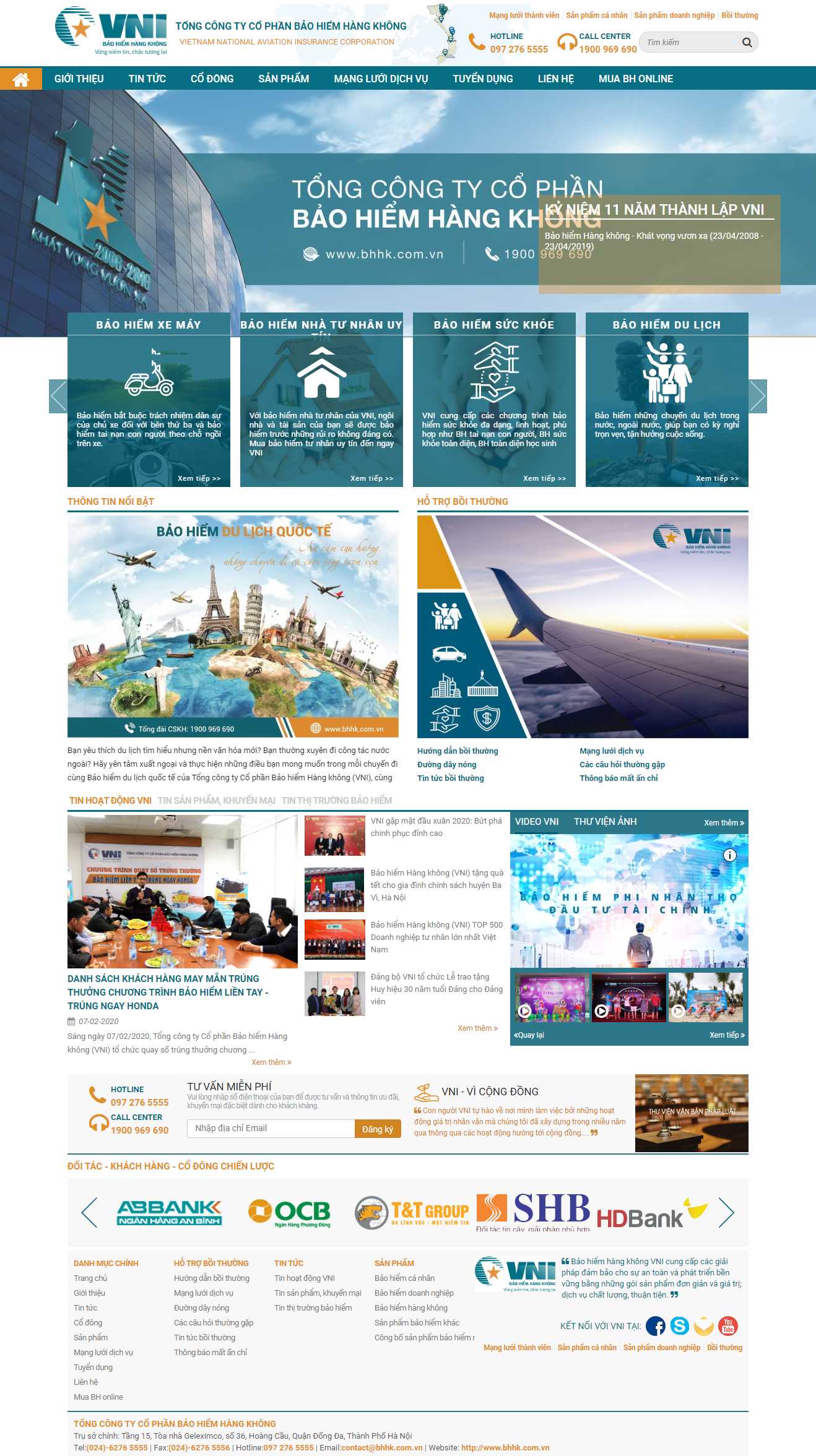 Thiết kế Web công ty bảo hiểm bhhk.com.vn