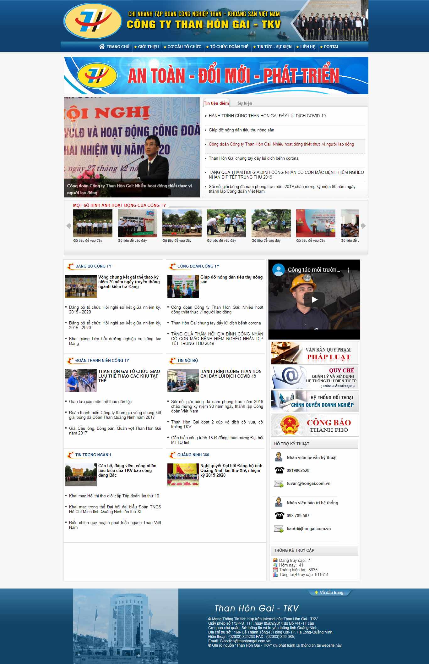 Thiết kế Web công ty than thanhongai.com.vn