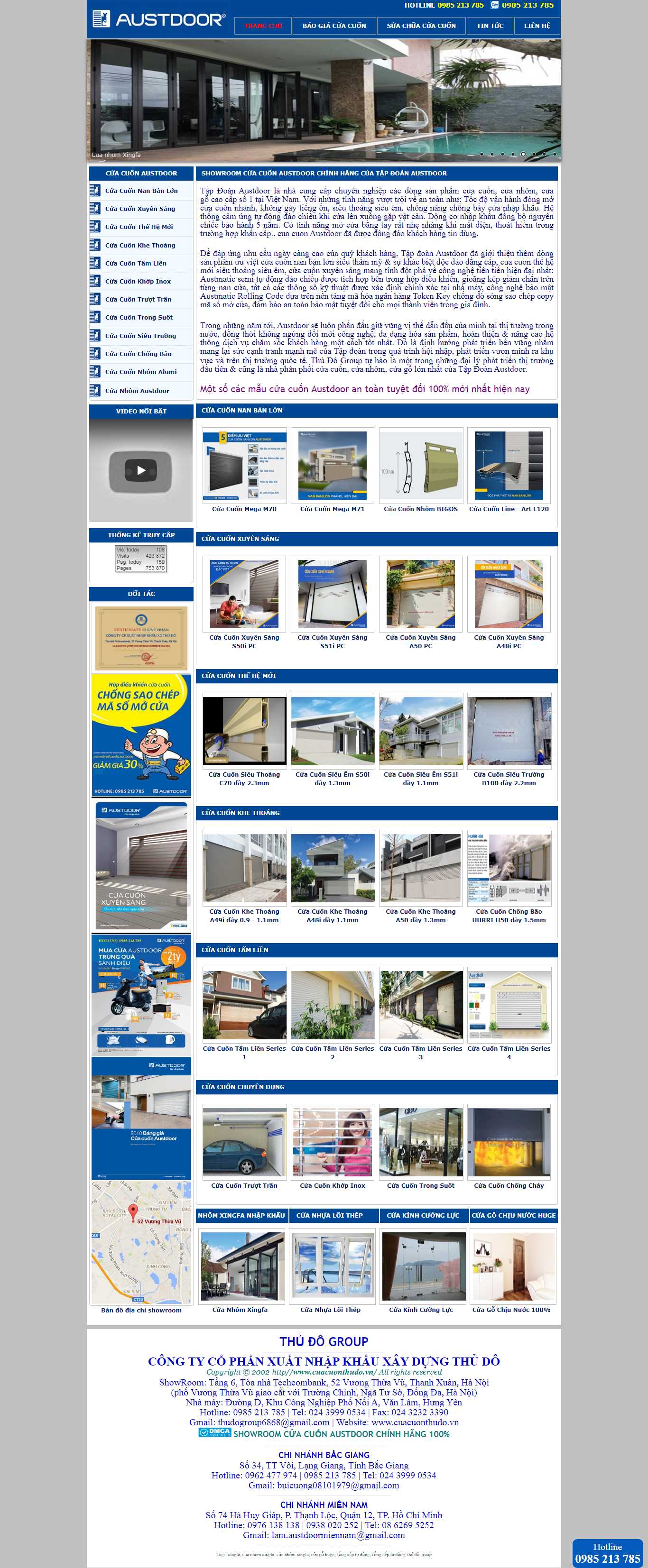 Thiết kế Web cửa cuốn cuacuonthudo.vn