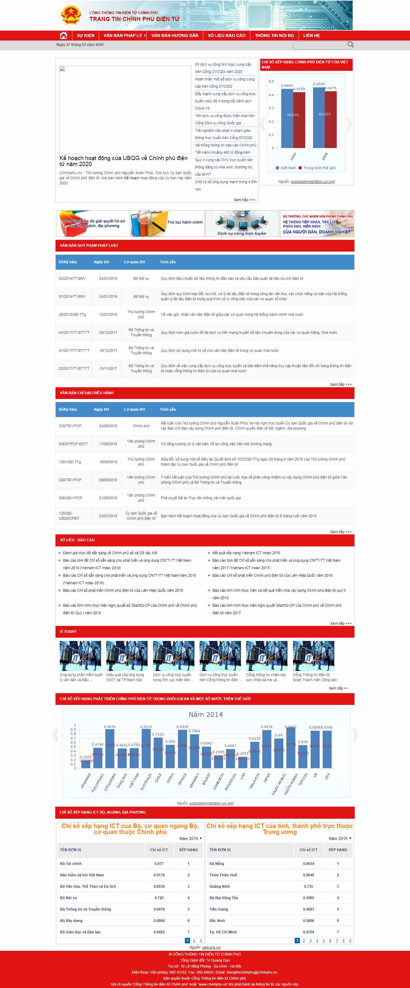 Thiết kế Web chính phủ điện tử e.gov.vn