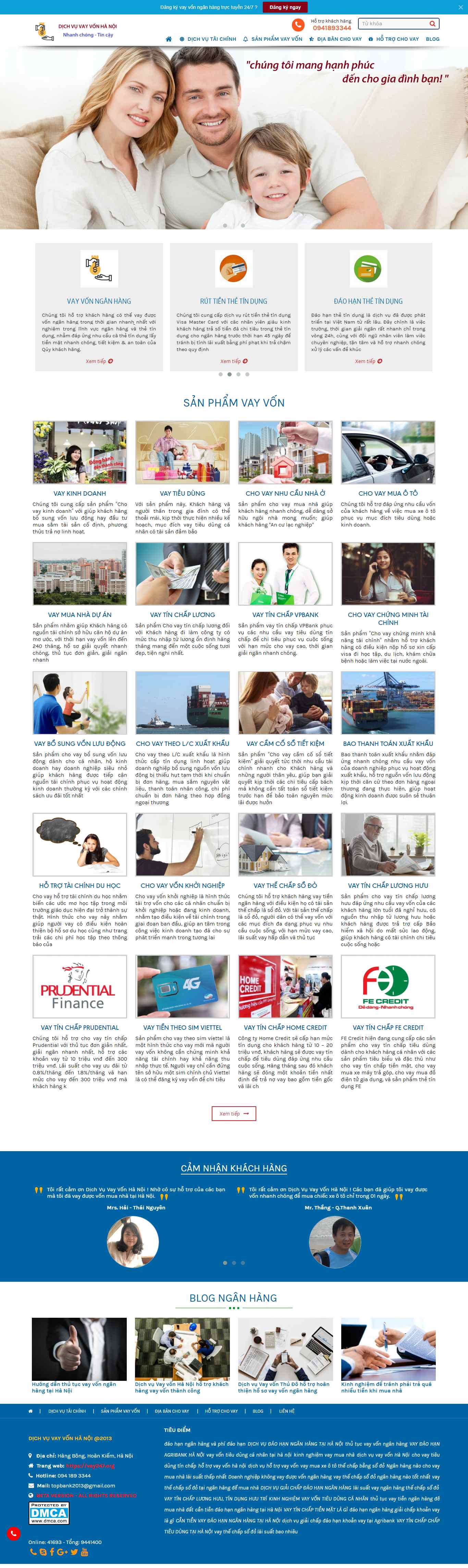 Thiết kế Web cho vay vay247.org