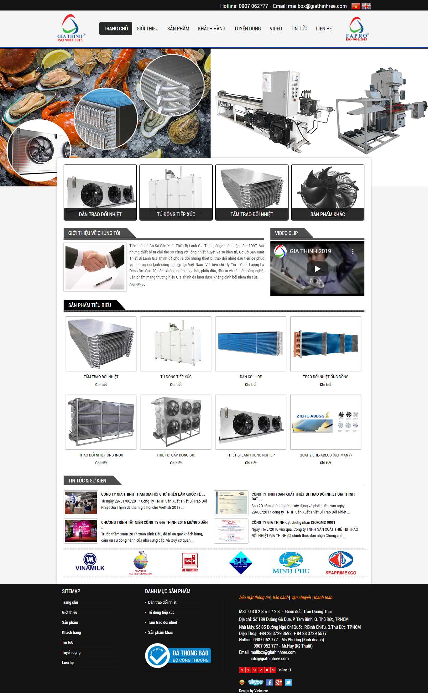 Thiết kế Web doanh nghiệp sản xuất giathinhree.com