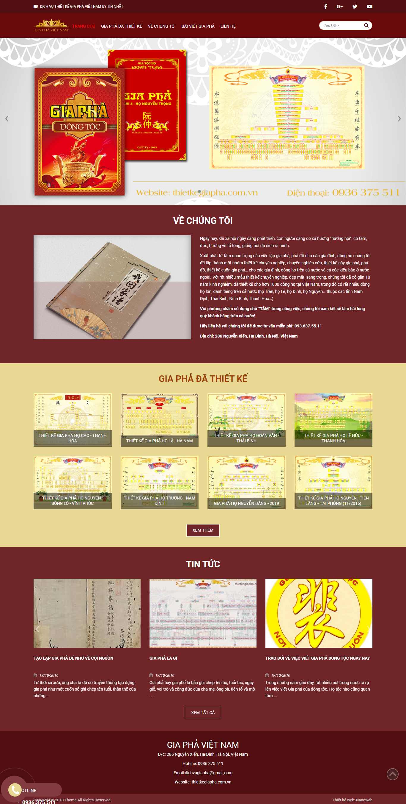 Thiết kế Web gia phả - phả đồ thietkegiapha.com.vn