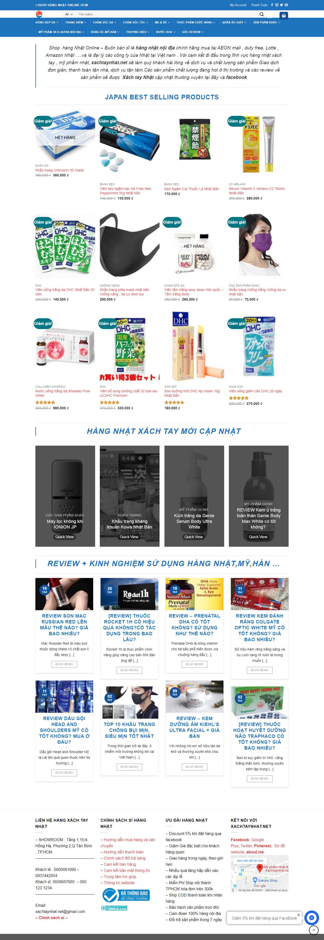 Thiết kế Web hàng xách tay xachtaynhat.net