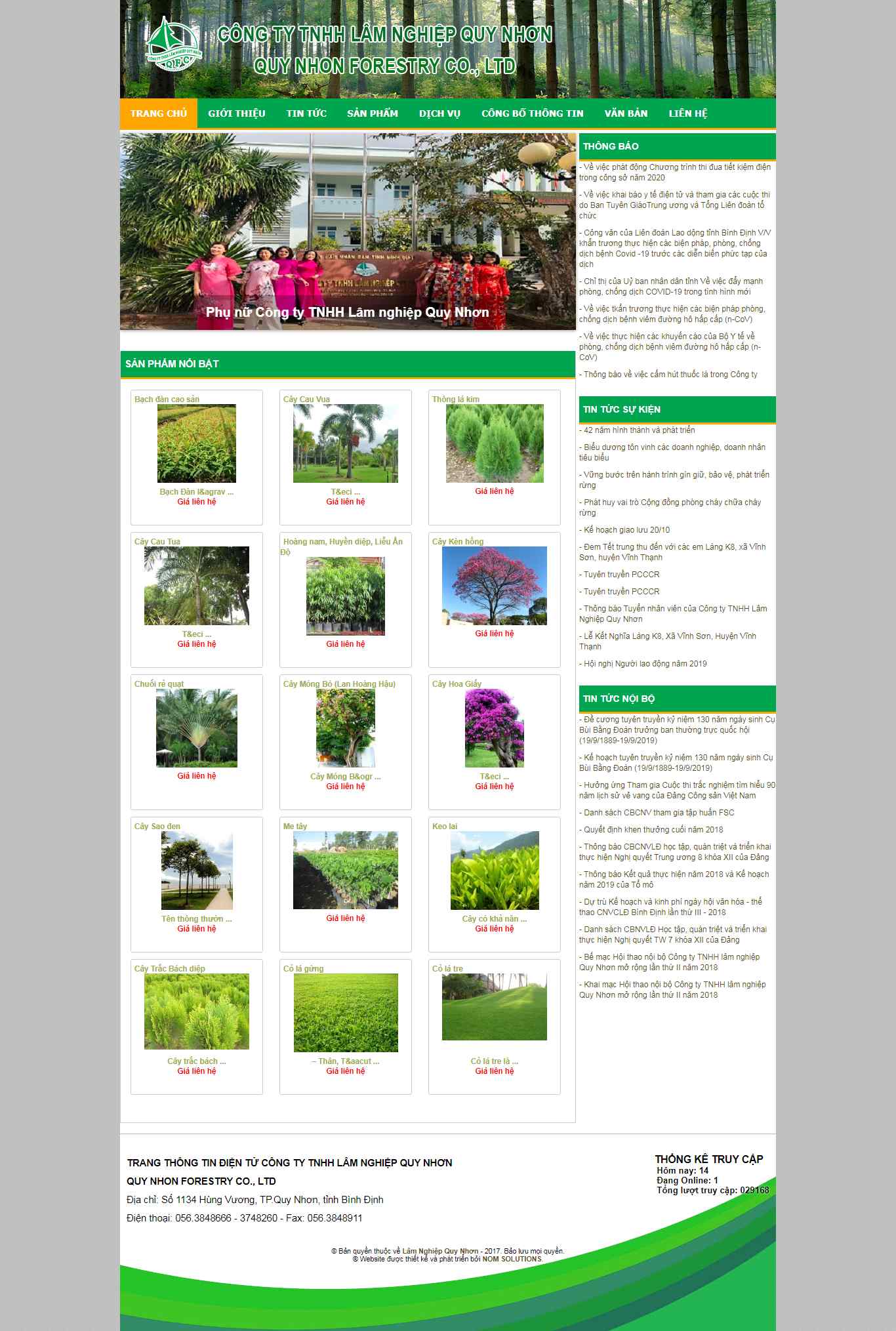 Thiết kế Web lâm nghiệp lamnghiepquynhon.com