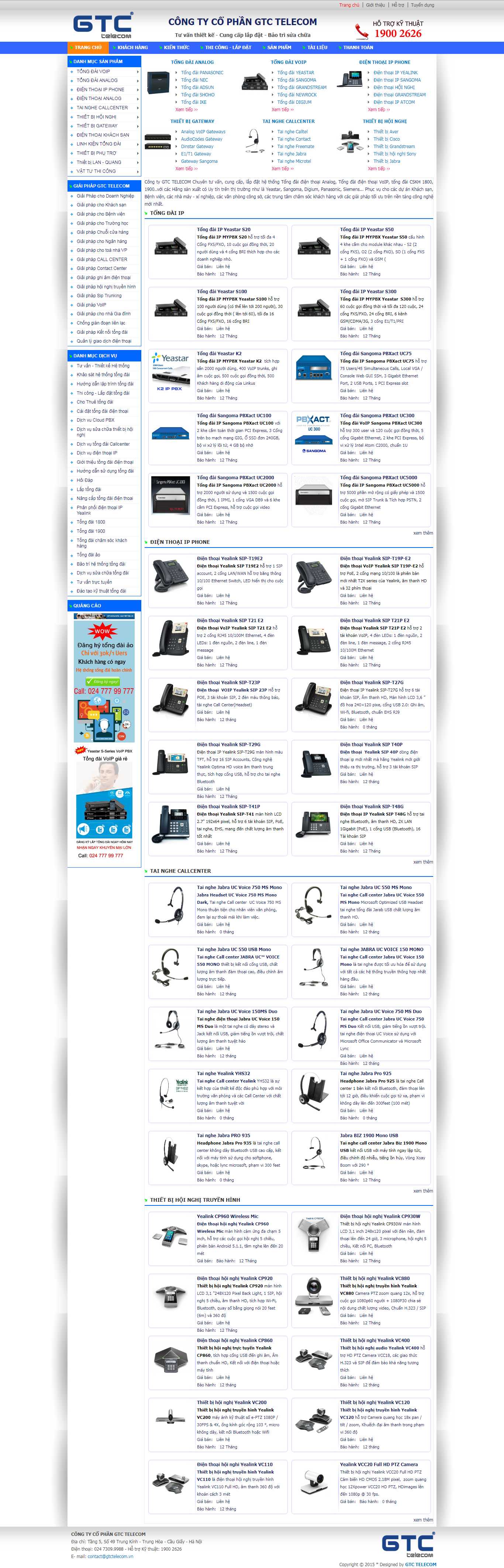 Thiết kế Web lắp tổng đài lapdattongdaidienthoai.com