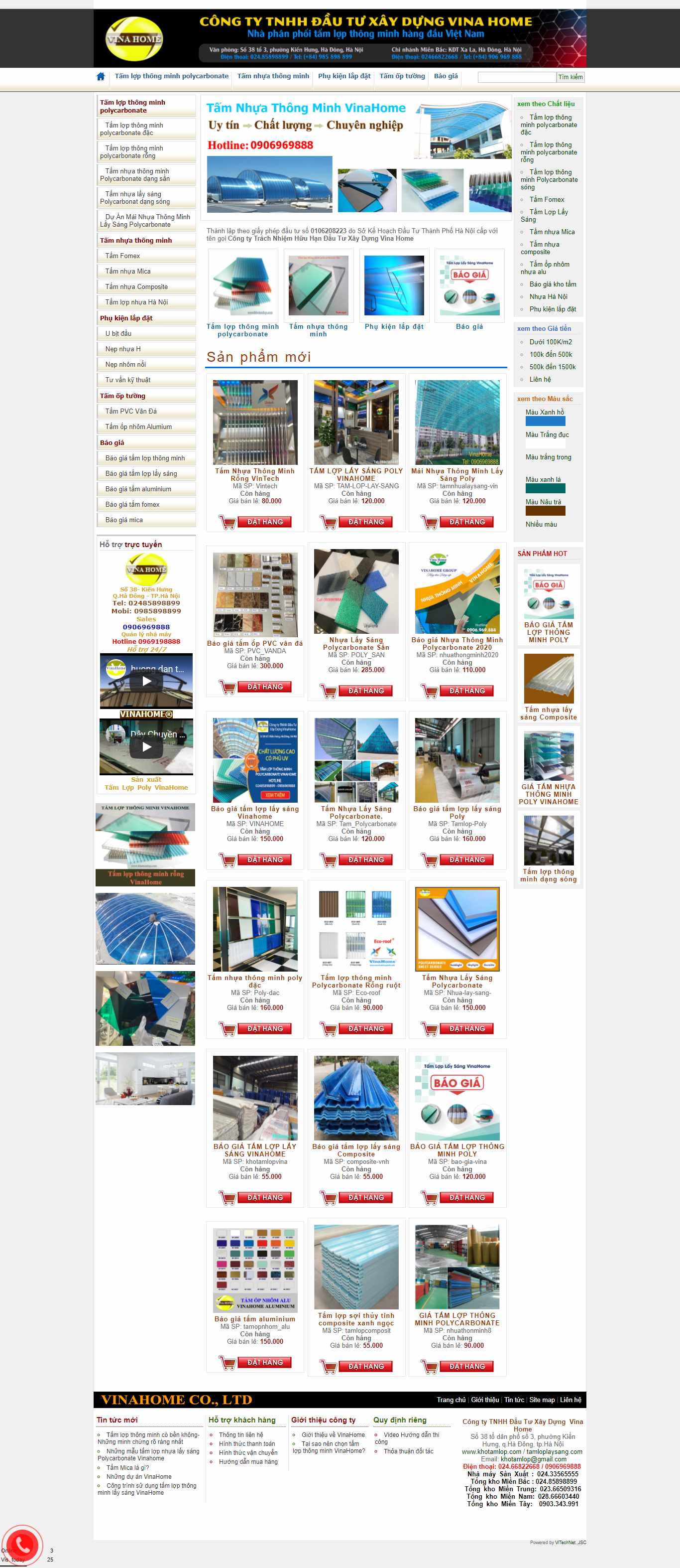 Thiết kế Web tấm lợp thông minh khotamlop.com