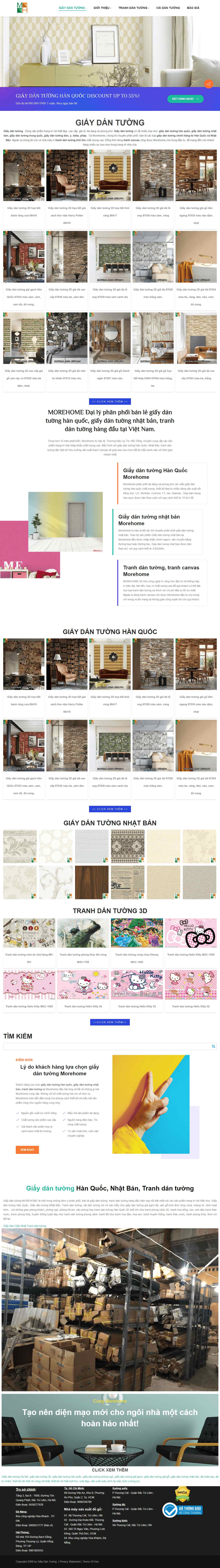 Thiết kế Web tranh dán tường giaydantuong.org