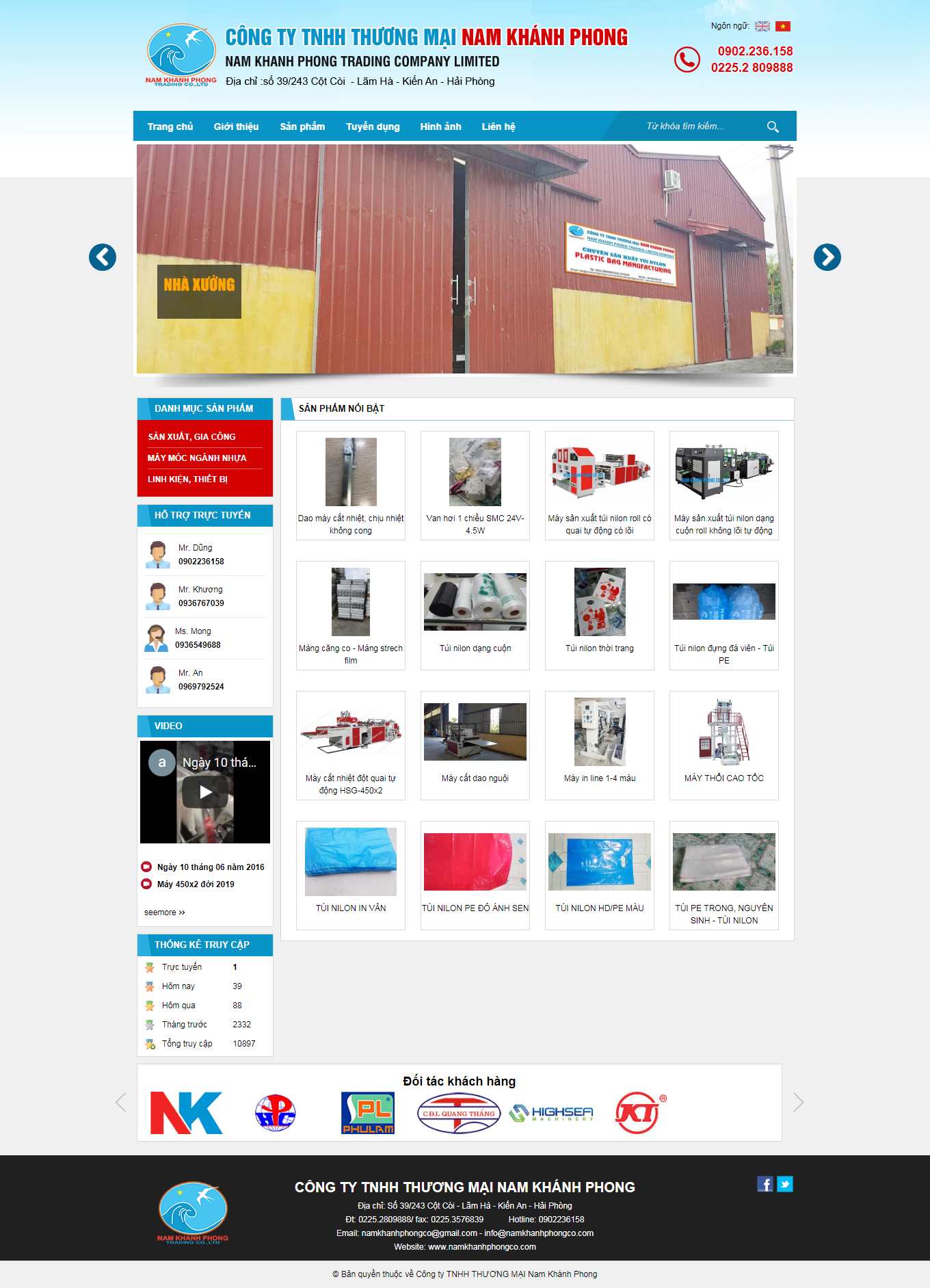 Thiết kế Web hà nam namkhanhphongco.com