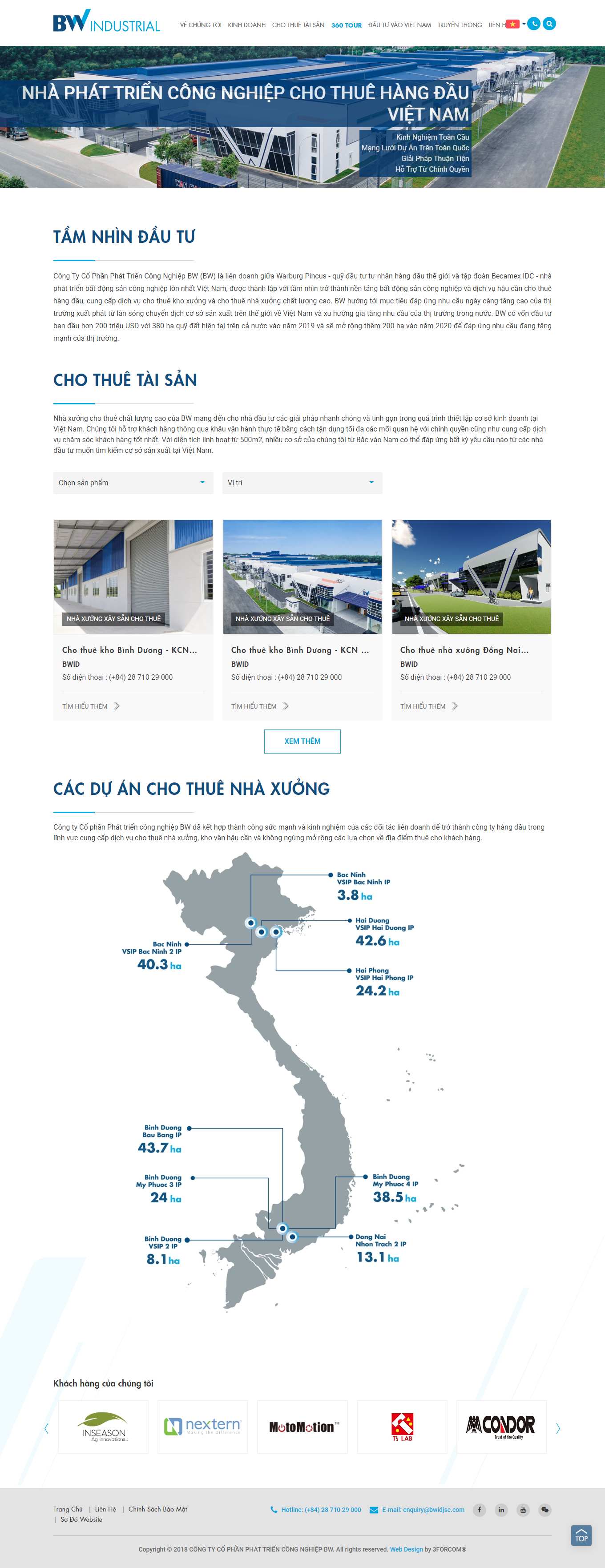 Thiết kế Web khu công nghiệp bwidjsc.com