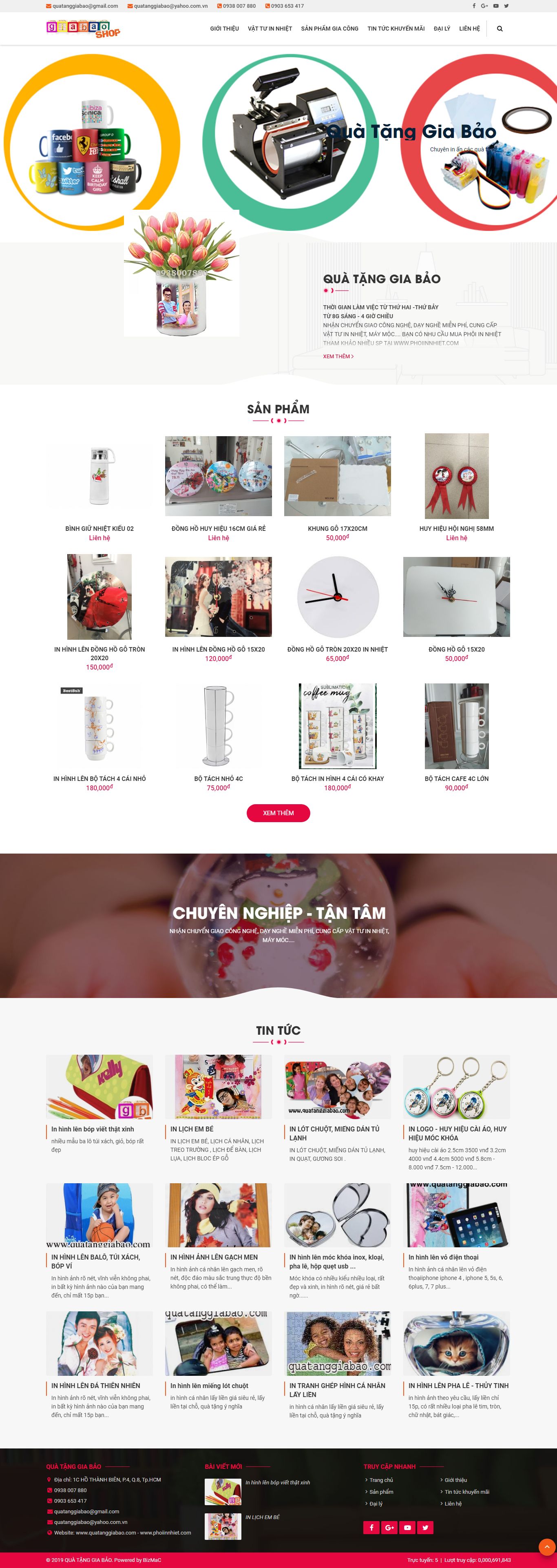 Thiết kế Web huyện mê linh quatanggiabao.com