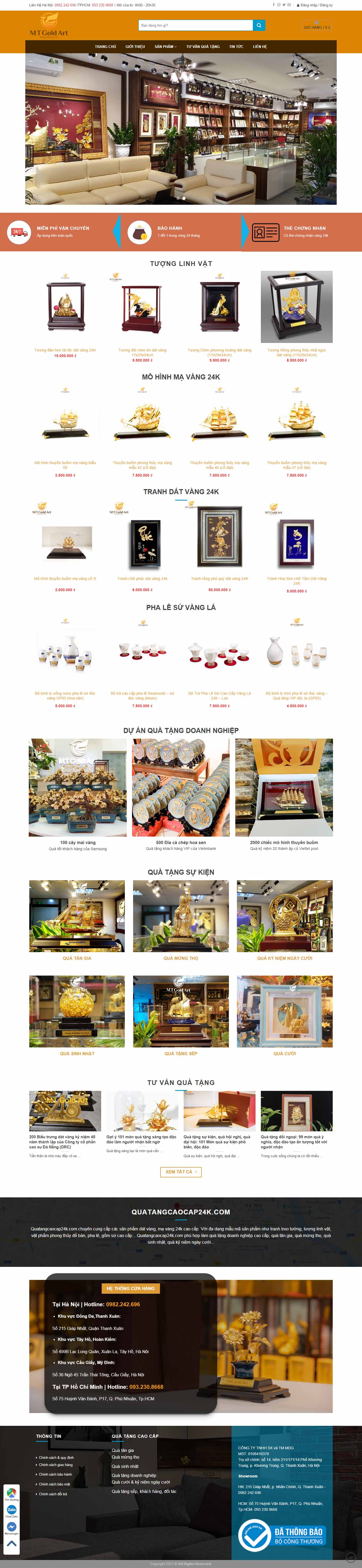 Thiết kế Web quận 1 quatangcaocap24k.com