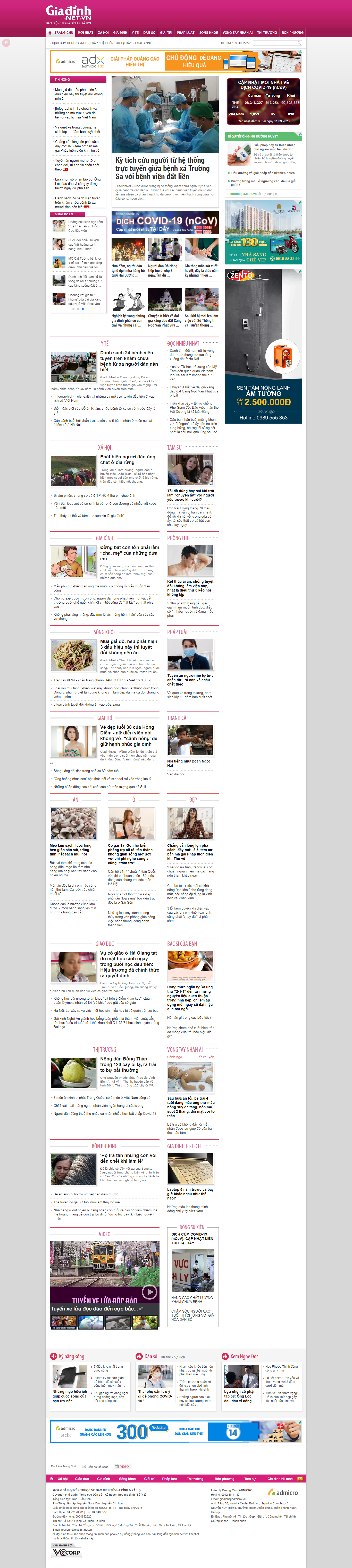 Thiết kế Web codeigniter giadinh.net.vn