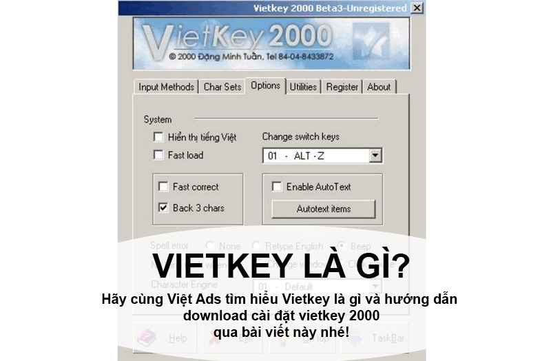 Vietkey là gì và hướng dẫn download cài đặt vietkey 2000?