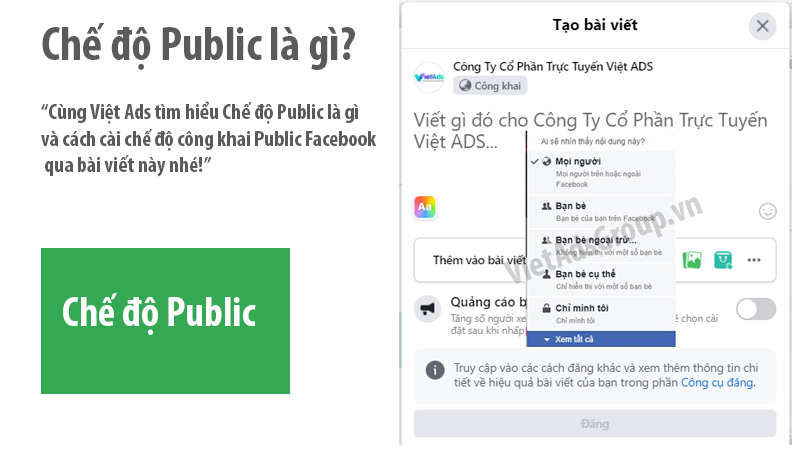 Chế độ Public là gì và cách cài chế độ Public Facebook?