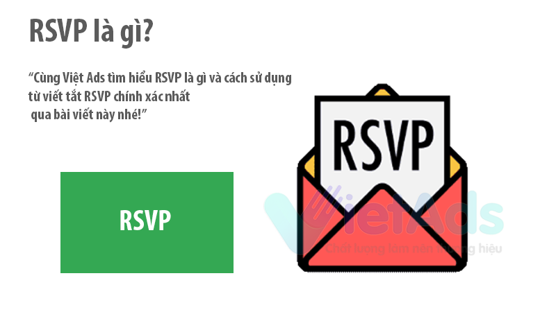 RSVP là gì và cách sử dụng từ viết tắt RSVP chính xác nhất?