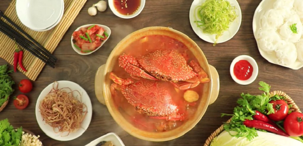 Cách nấu lẩu ghẹ chua cay hảo hảo