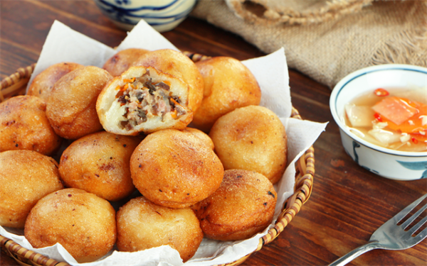 Cách làm bánh rán nhân chay mềm trong giòn ngoài cực ngon