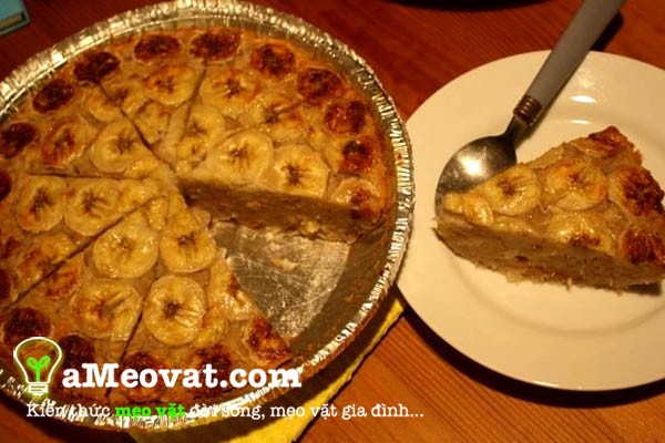 C&aacute;ch l&agrave;m b&aacute;nh chuối nướng thơm ngon đơn giản nhất