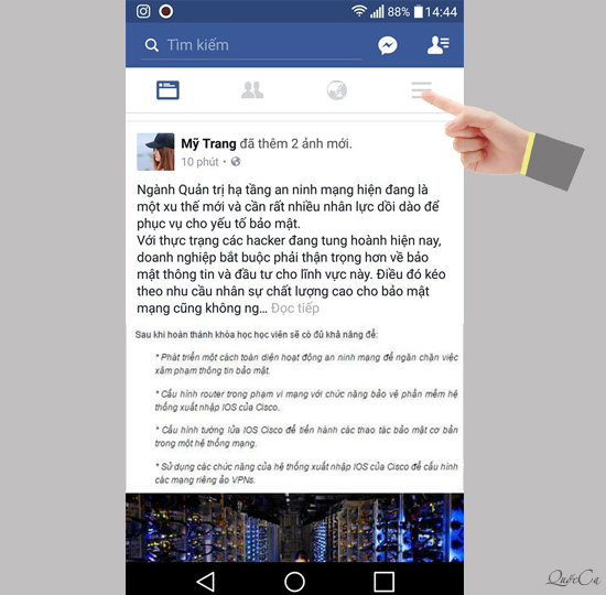 Tắt tự ph&aacute;t video tr&ecirc;n Facebook Android