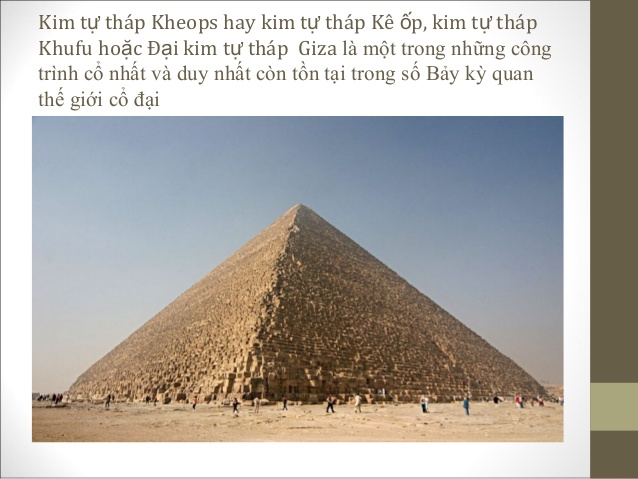Kim tự tháp Kheops là gì và cấu tạo trong kim tự tháp Kheops?