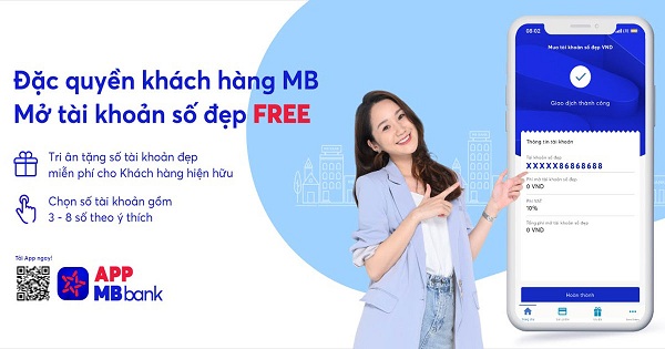 Cách mở tài khoản ngân hàng MBBank online số đẹp miễn phí