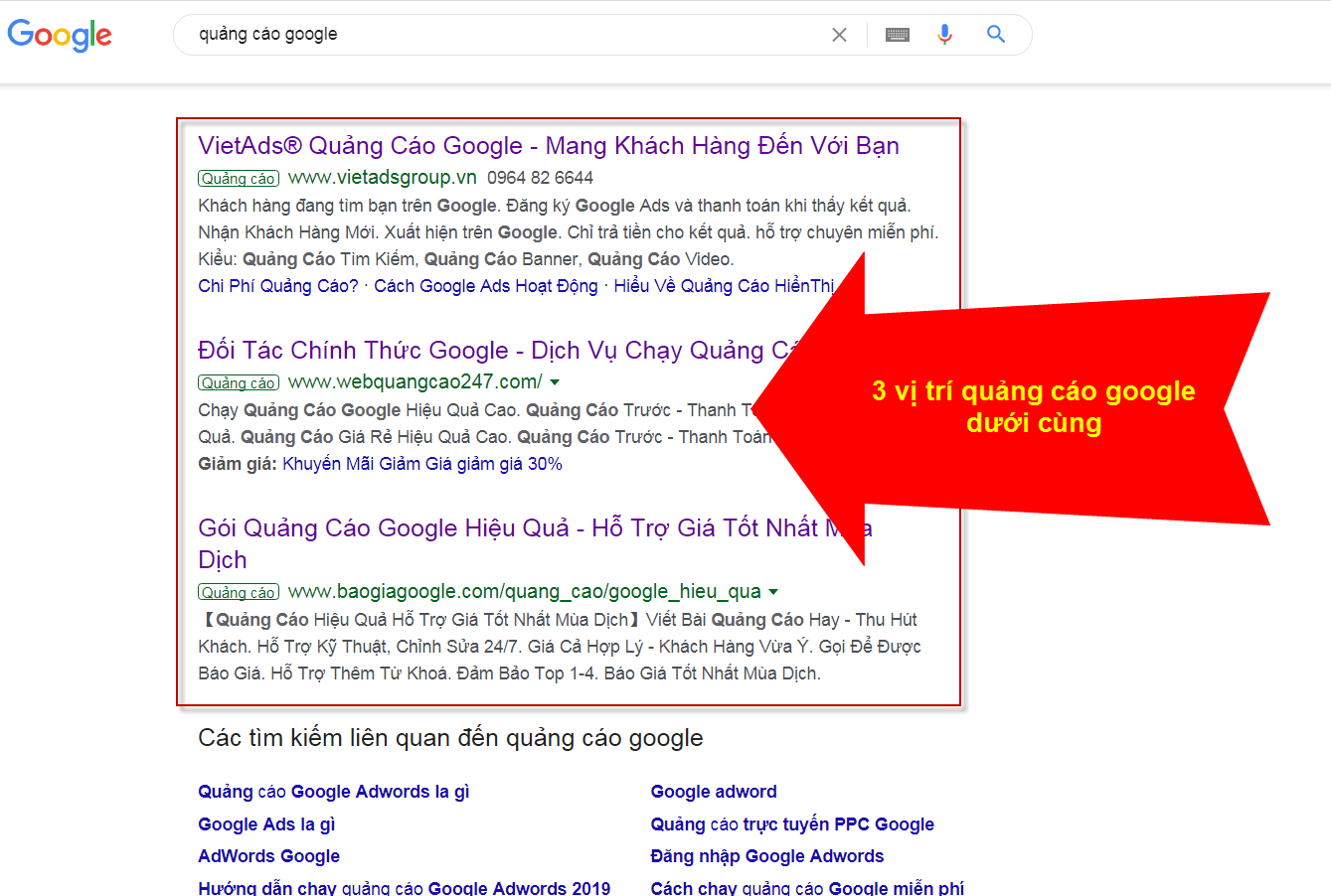 Các Hình Thức Quảng Cáo Google Website Điện biên? - VietAdsGroup.Vn