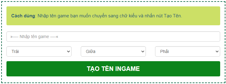 Tạo KÍ TỰ ĐẶC BIỆT cho tên game ĐẸP - ĐỘC nhất Việt Nam