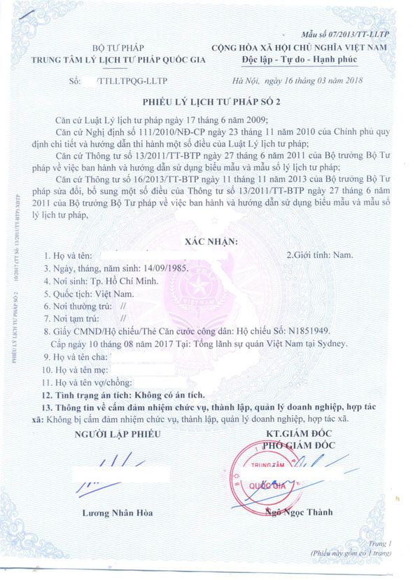 Lý lịch tư pháp là gì? Lý lịch tư pháp do cơ quan nào cấp?