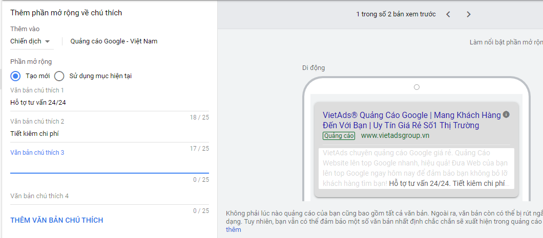 Tiện Ích Mở Rộng Quảng Cáo Google Website nha khoa