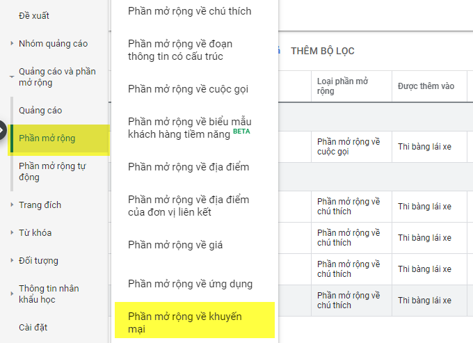 Tiện Ích Mở Rộng Quảng Cáo Google Website nha khoa