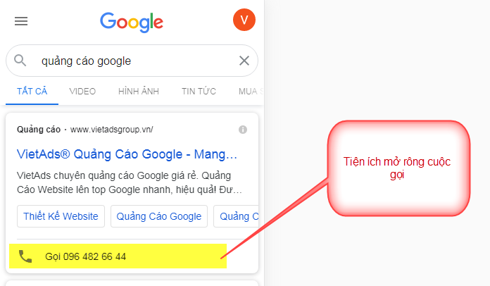 Tiện Ích Mở Rộng Quảng Cáo Google Website nha khoa