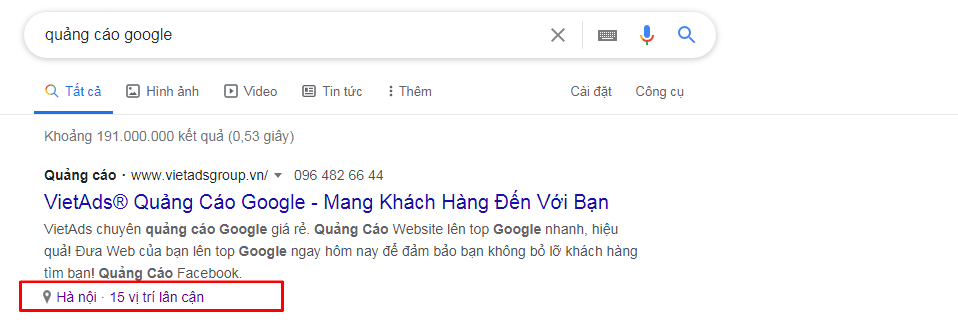 Tiện Ích Mở Rộng Quảng Cáo Google Website nha khoa