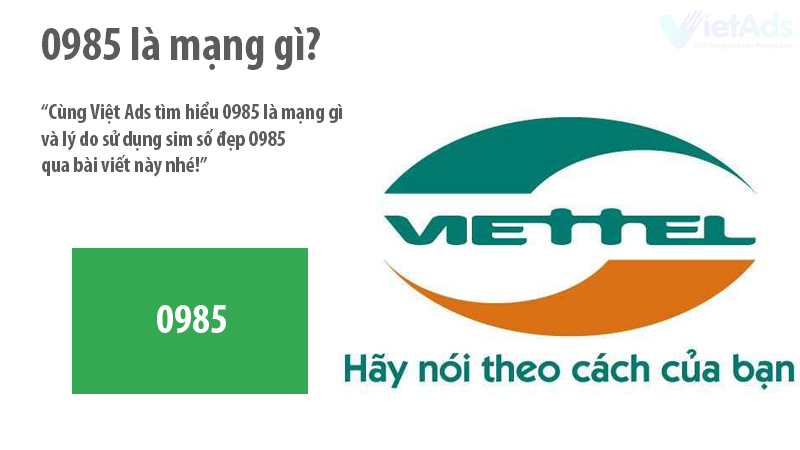 0985 là mạng gì và lý do sử dụng sim số đẹp 0985?