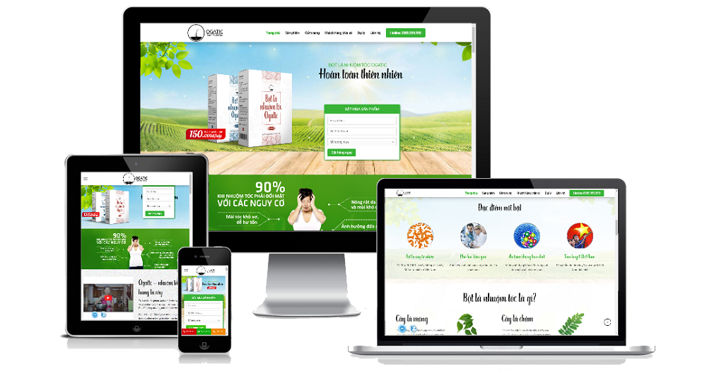 Thiết kế Landing Page vàng bạc trang sức